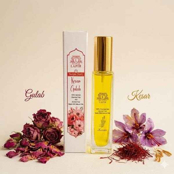 LAPIR Surya(Sun) and Mulank 1 Energy Perfume| 100% Alcohol-Free Natural (50ml)