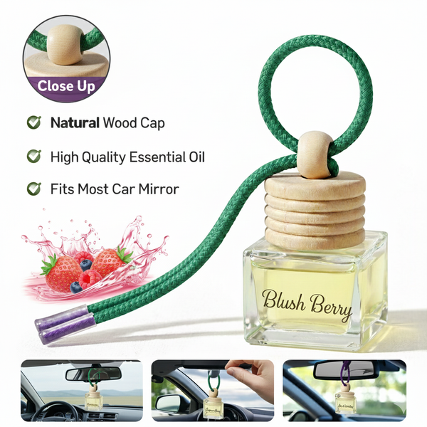 Blush Berry Premium Hanging Car Perfume – Long-Lasting Luxury Aroma | LAPIR