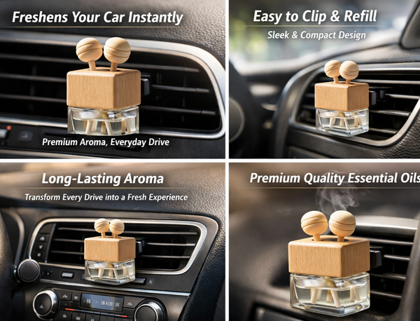 Lapir Lemon Liral AC Car Vent Perfume | Long-Lasting Car Air Freshener