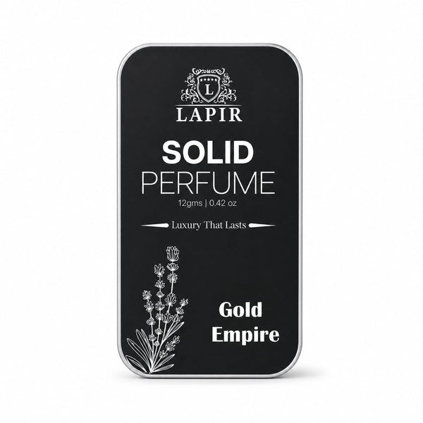 Lapir Gold Empire Solid Perfume | Unisex | Long-Lasting Alcohol-Free Fragrance | 12g