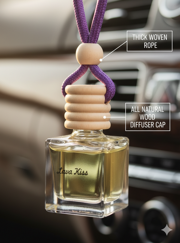 Lava Kiss Premium Hanging Car Perfume – Long-Lasting Luxury Aroma | LAPIR