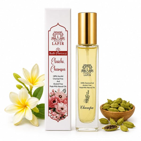 LAPIR Mercury (Budh) and Mulank 5Energy Perfume| 100% Alcohol-Free Natural (50ml)