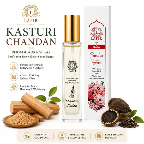 LAPIR Ketu and Mulank 7 Energy Perfume| 100% Alcohol-Free Natural (50ml)