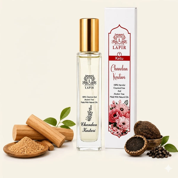LAPIR Ketu and Mulank 7 Energy Perfume| 100% Alcohol-Free Natural (50ml)