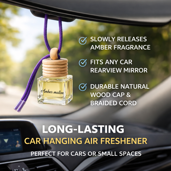 Amber mallon Premium Hanging Car Perfume – Long-Lasting Luxury Aroma | LAPIR