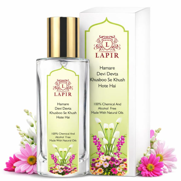 Lapir Ram Ji Natural Floral Pooja Perfume | Alcohol & Chemical Free Mandir Fragrance