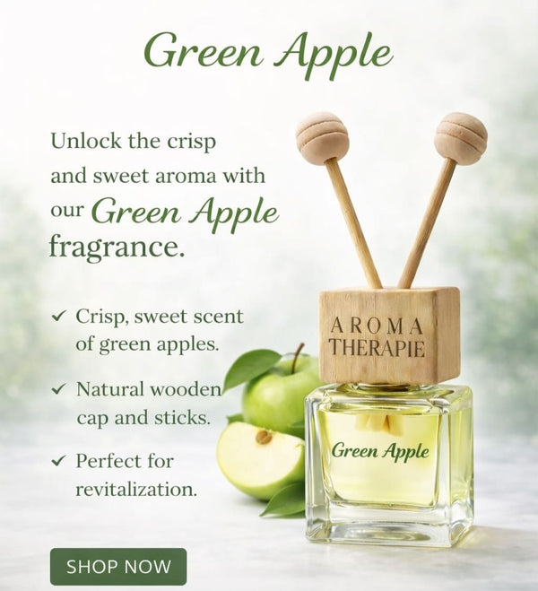 Lapir Green Apple AC Car Vent Perfume | Long-Lasting Car Air Freshener
