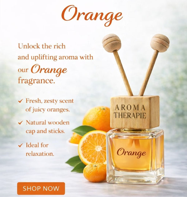 Lapir Orange AC Car Vent Perfume | Long-Lasting Car Air Freshener