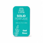 Lapir Oud Rose Solid Perfume | Unisex | Long-Lasting Alcohol-Free Fragrance | 12g