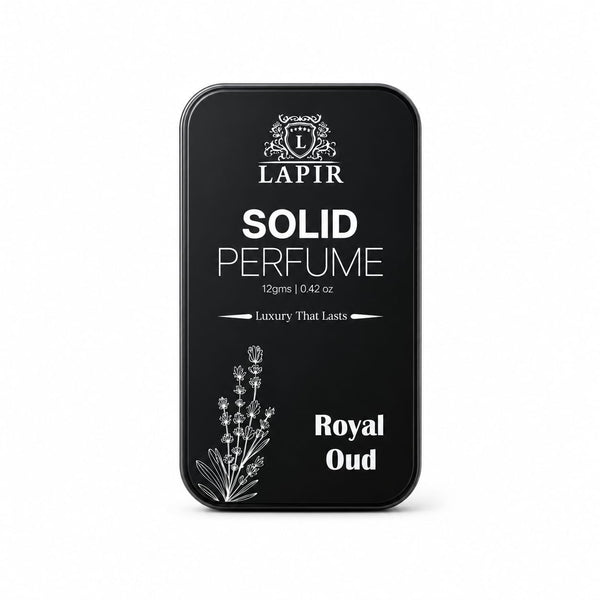 Lapir Royal OudSolid Perfume | Unisex | Long-Lasting Alcohol-Free Fragrance | 12g