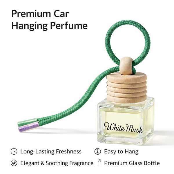 Premium car hanging perfume with wooden cap 